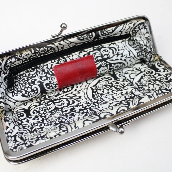 Hobo International Millie Clutch Tan Leather Kiss-Lock Closure Purse Handbag - Picture 4 of 8